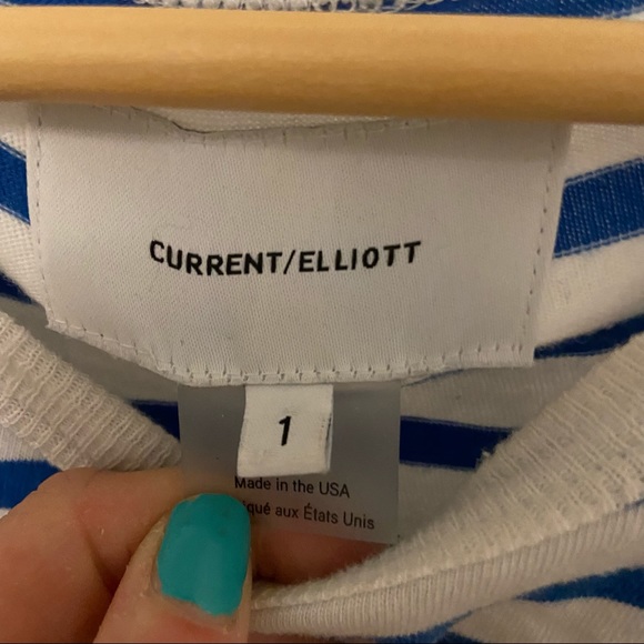 striped cotton tank top with side slits and ruffle detail - Picture 5 of 6